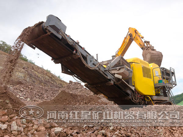 移動破碎站作業(yè)現場